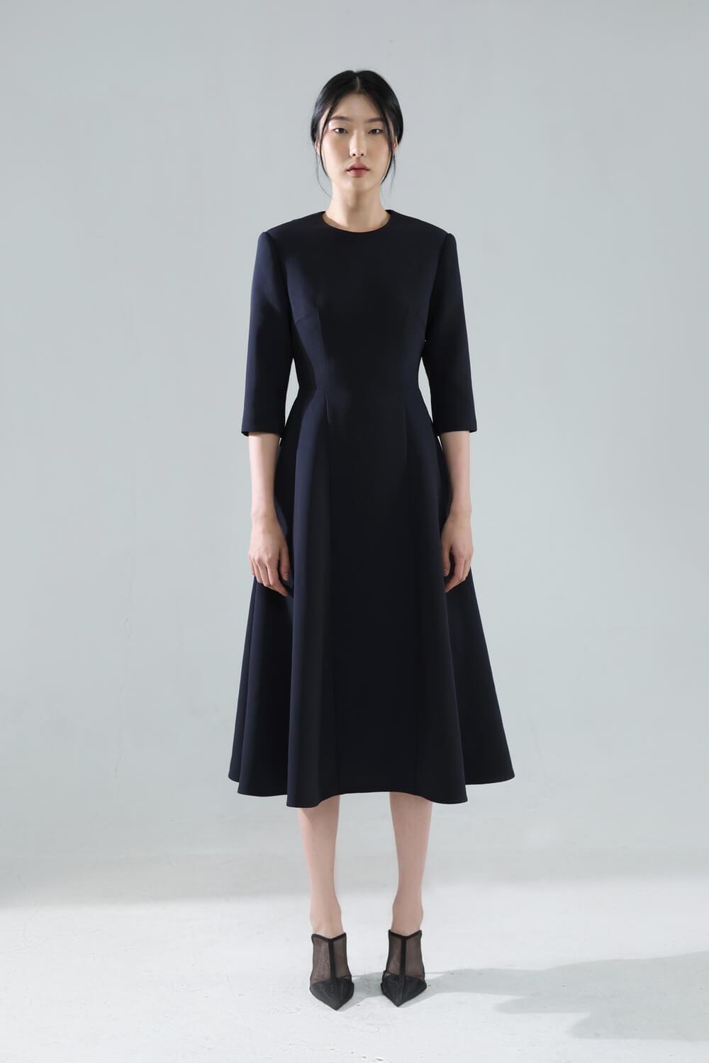 Morticia Round Neck Dress MEAN BLVD