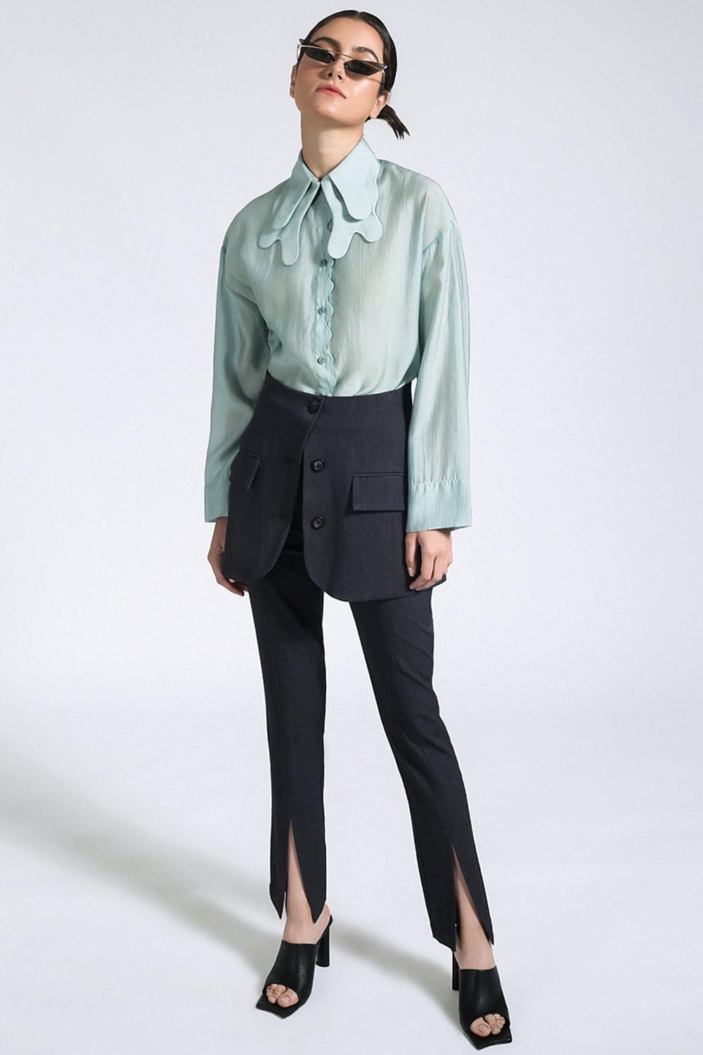 Nessa Slit Straight Pants MEAN BLVD