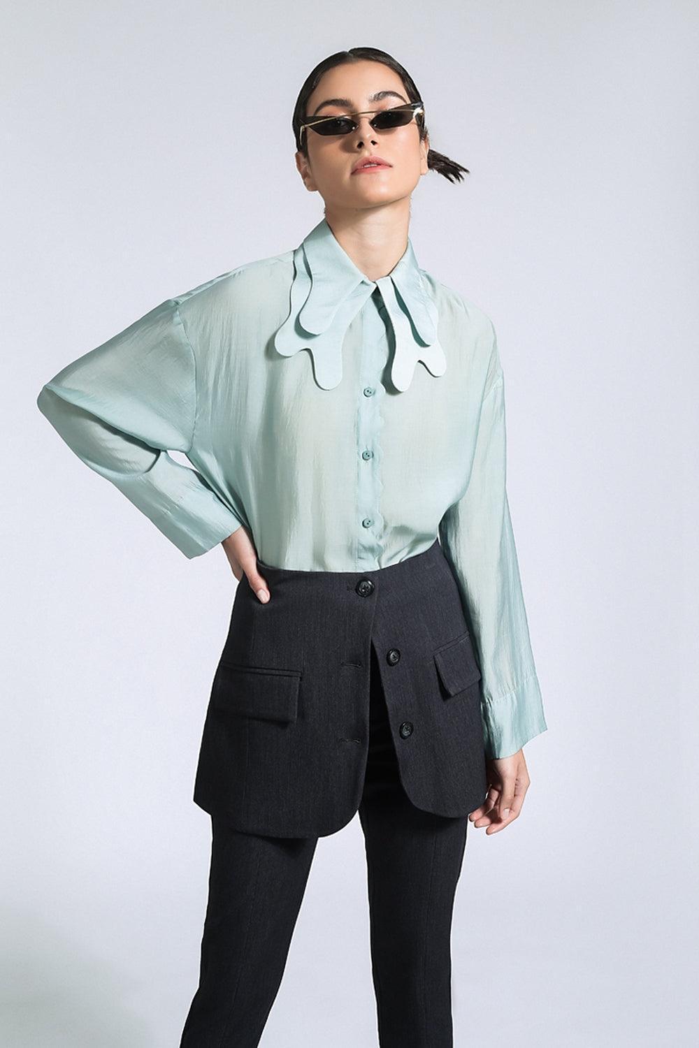 Nessa Slit Straight Pants MEAN BLVD