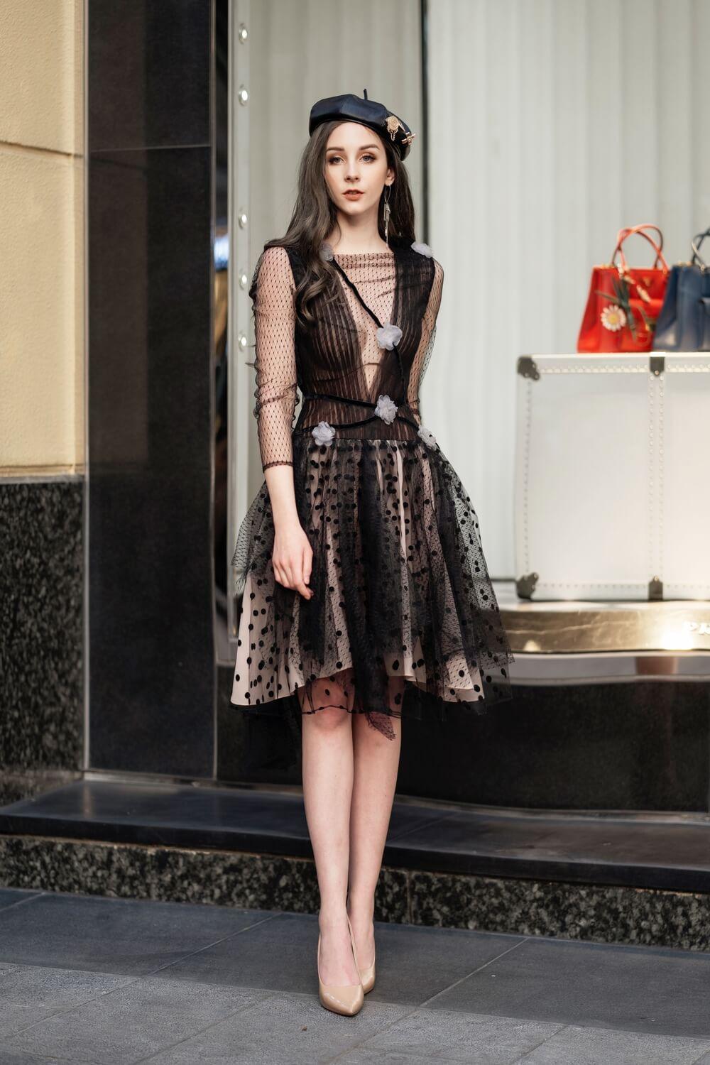 Nicholas Boat Neck Dress MEAN BLVD