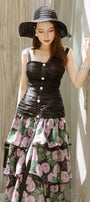 Ochna Apron Strappy Chiffon Midi Dress MEAN BLVD