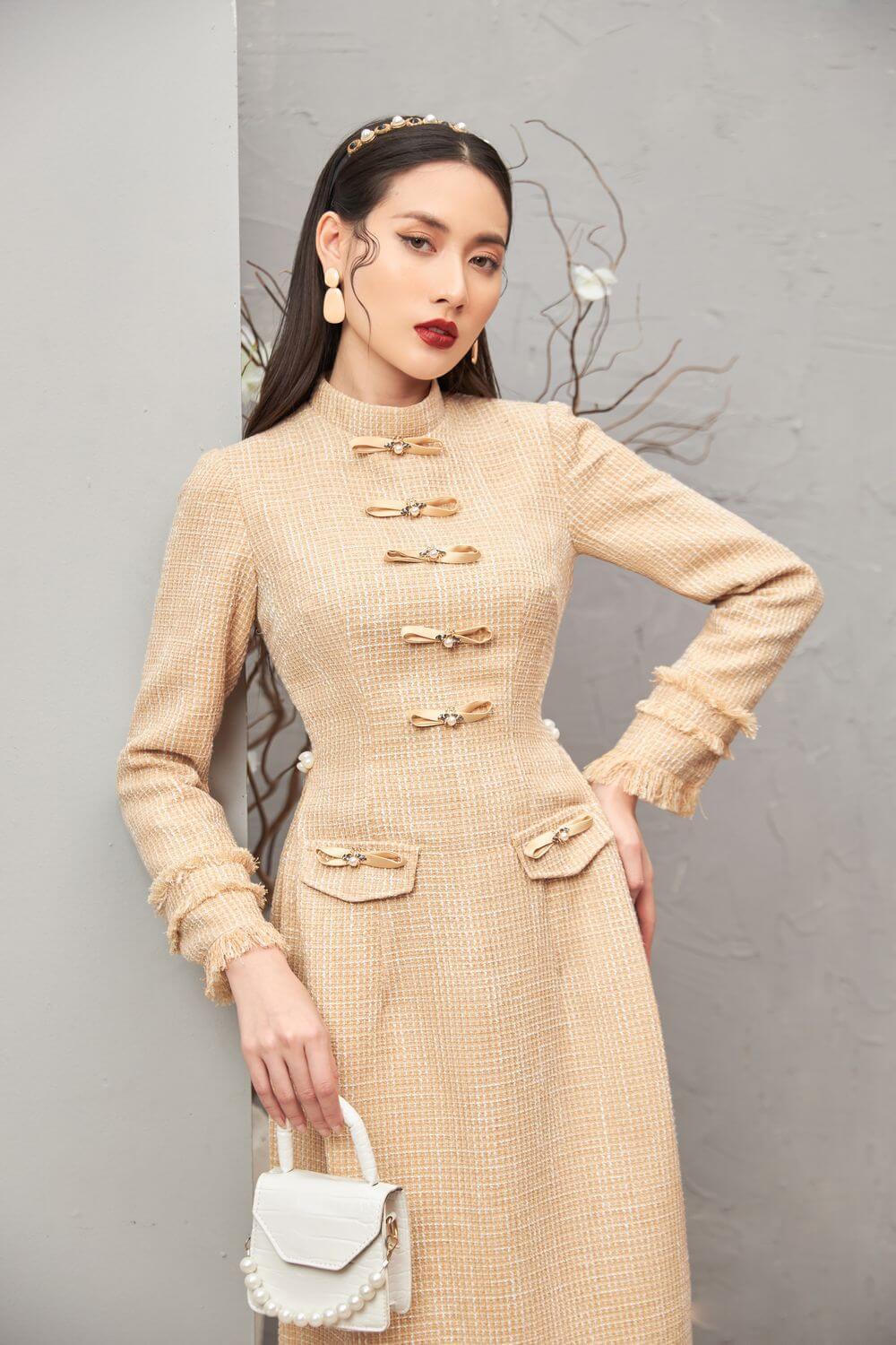 Orabelle Tweed Ao Dai MEAN BLVD