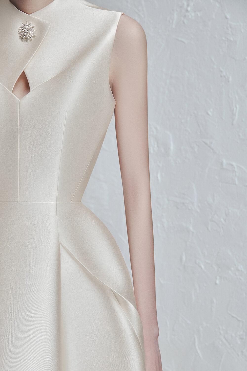 Perlita A-line Sleeveless Bamboo Midi Dress MEAN BLVD