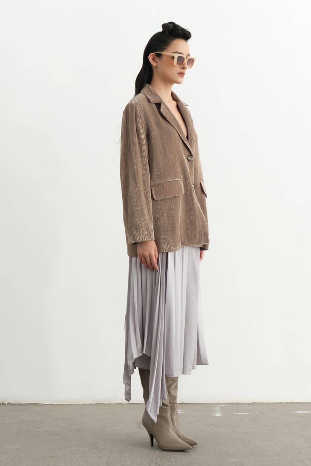 Piimio Asymmetric Flap Skirt MEAN BLVD