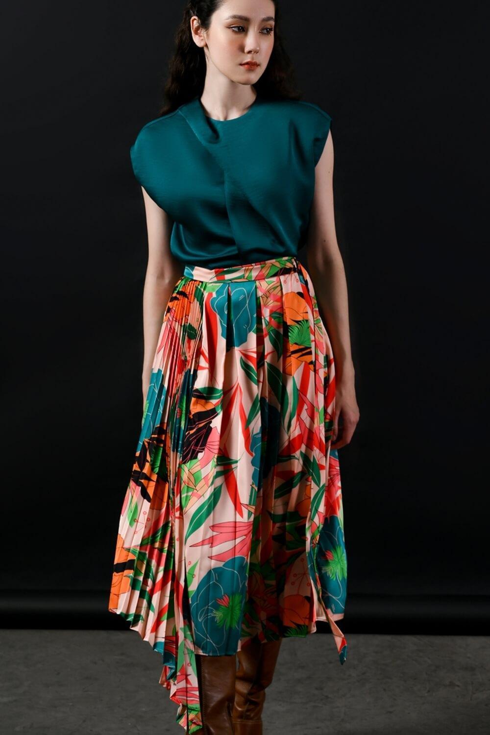Piimio Asymmetric Flap Skirt MEAN BLVD