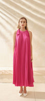 Pinky Pleated Maxi Dress MEAN BLVD