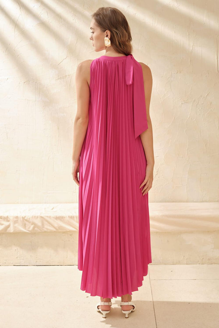 Pinky Pleated Maxi Dress MEAN BLVD