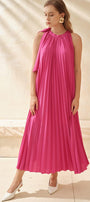 Pinky Pleated Maxi Dress MEAN BLVD