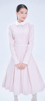 Piper A-line Box Pleated Cotton Midi Dress MEAN BLVD