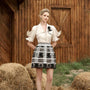 Pomelo Puffy Sleeved Linen Silk Shirt MEAN BLVD