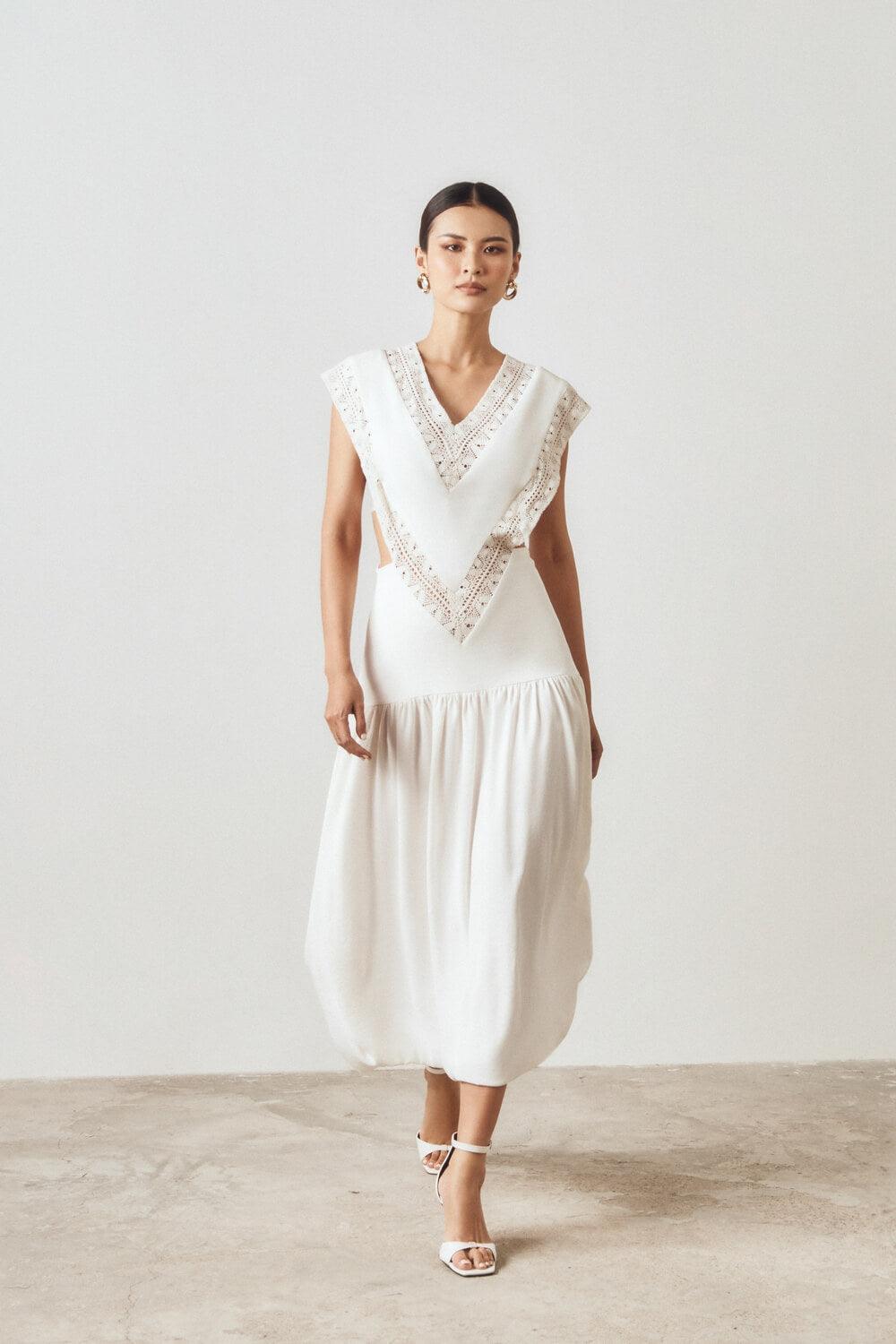 Poorna V-Neck Dress MEAN BLVD