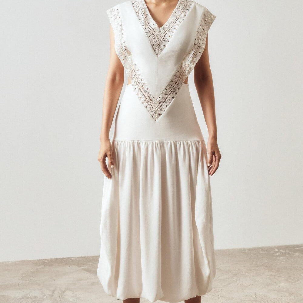 Poorna V-Neck Dress MEAN BLVD