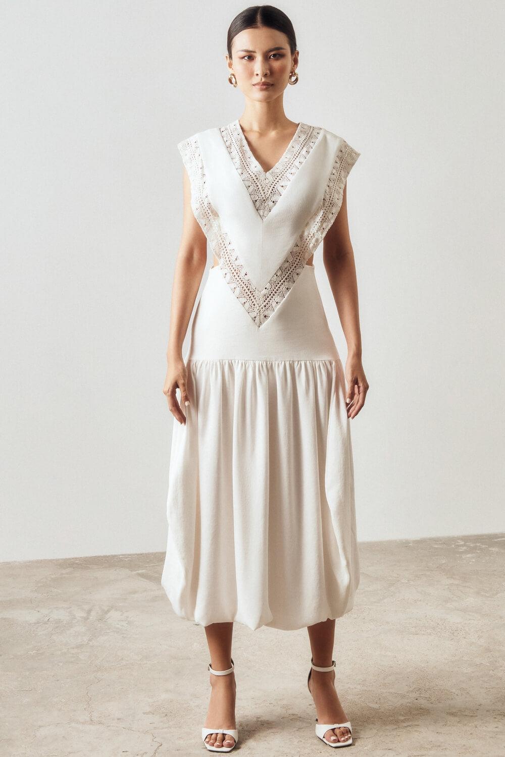 Poorna V-Neck Dress MEAN BLVD