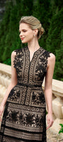 Primrose A-line Sleeveless Silk Lace Midi Dress MEAN BLVD