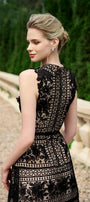 Primrose A-line Sleeveless Silk Lace Midi Dress MEAN BLVD