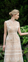 Primrose A-line Sleeveless Silk Lace Midi Dress MEAN BLVD