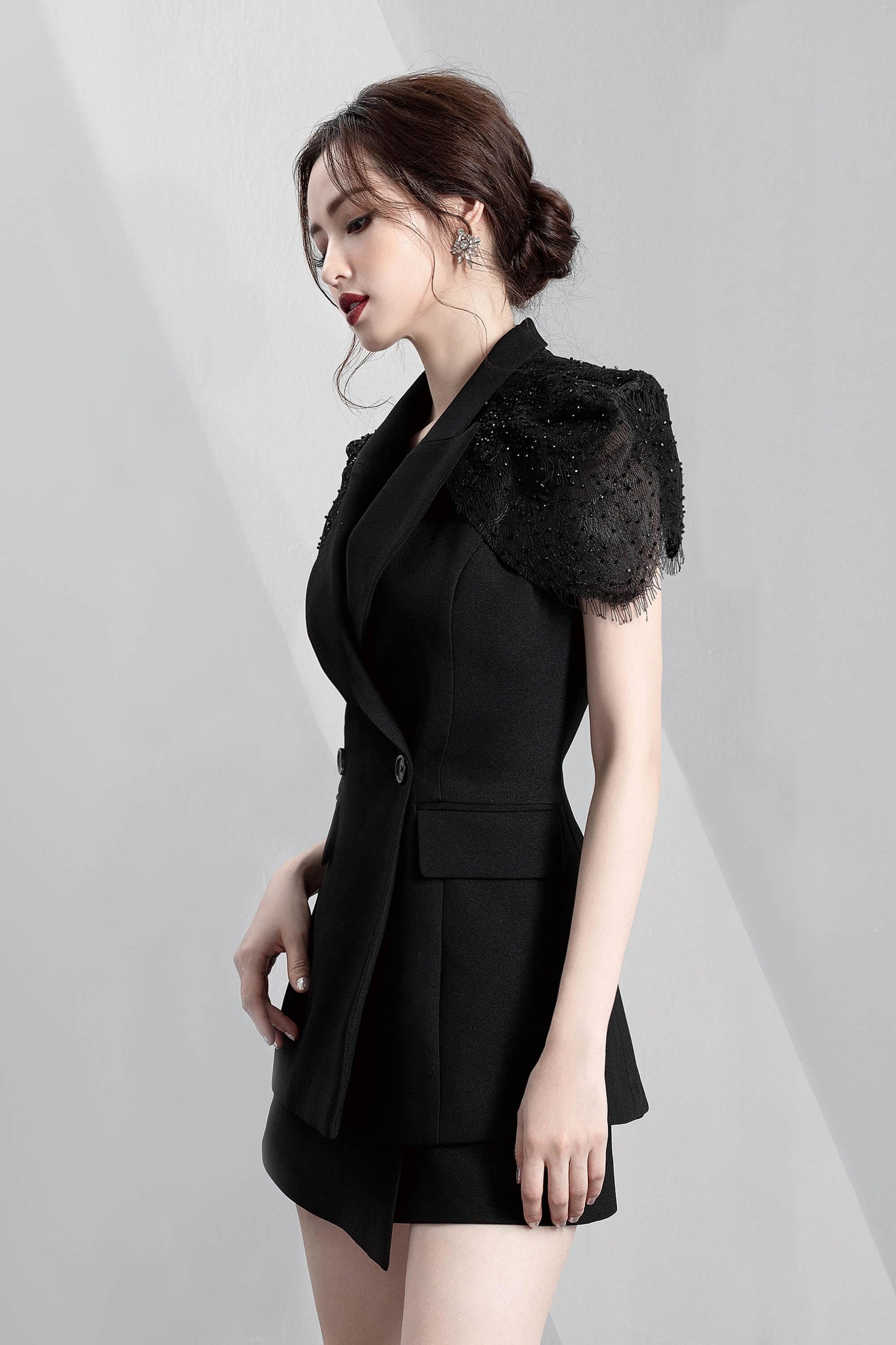 Rachel Wool-Crepe Blazer MEAN BLVD