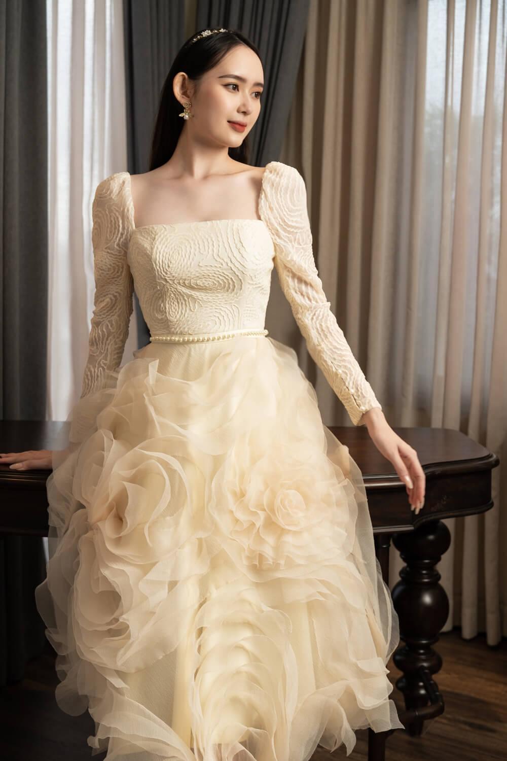 Rami Square Neck Dress MEAN BLVD