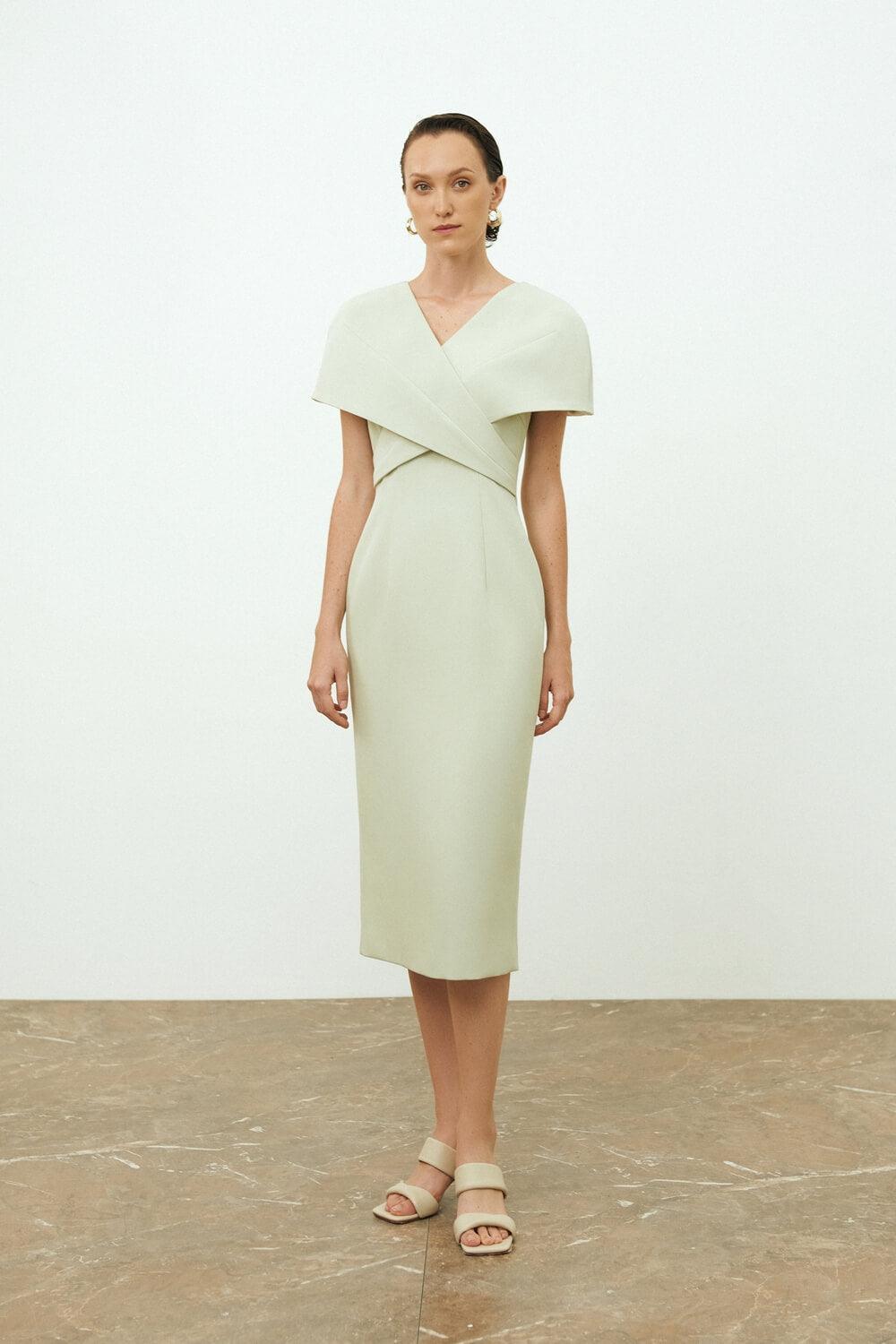 Renata Cape Sleeves Dress MEAN BLVD