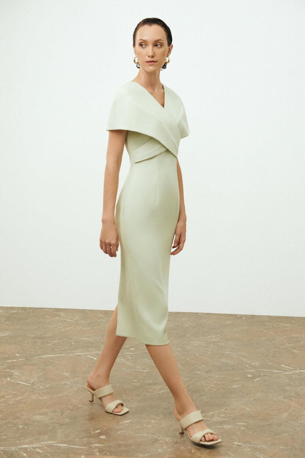 Renata Cape Sleeves Dress MEAN BLVD