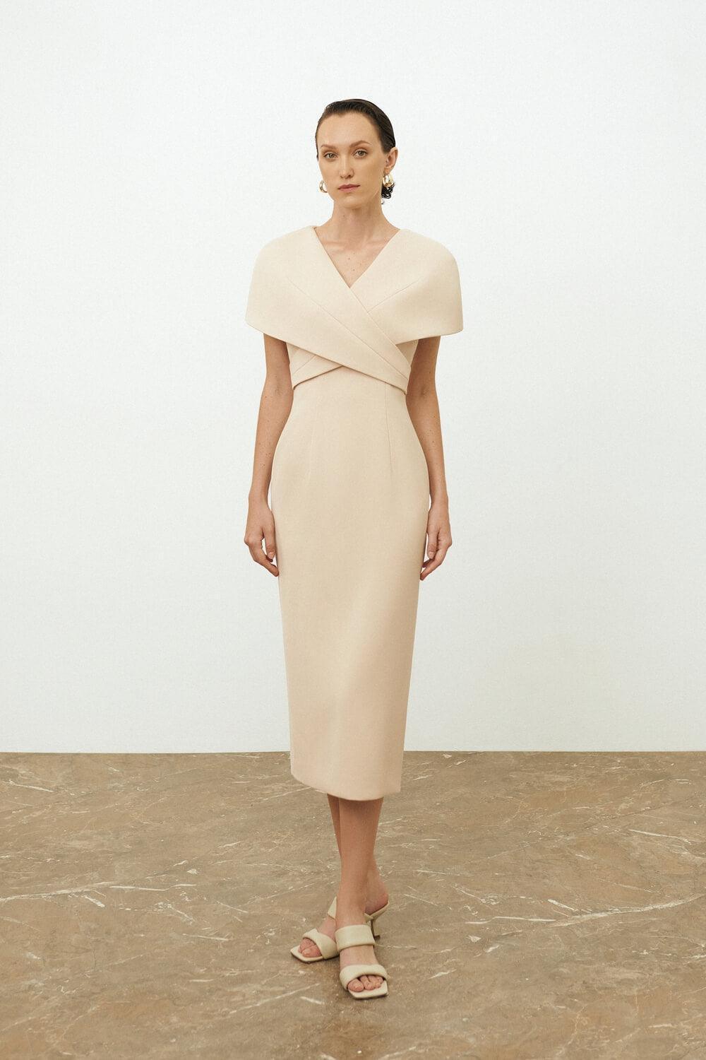 Renata Cape Sleeves Dress MEAN BLVD