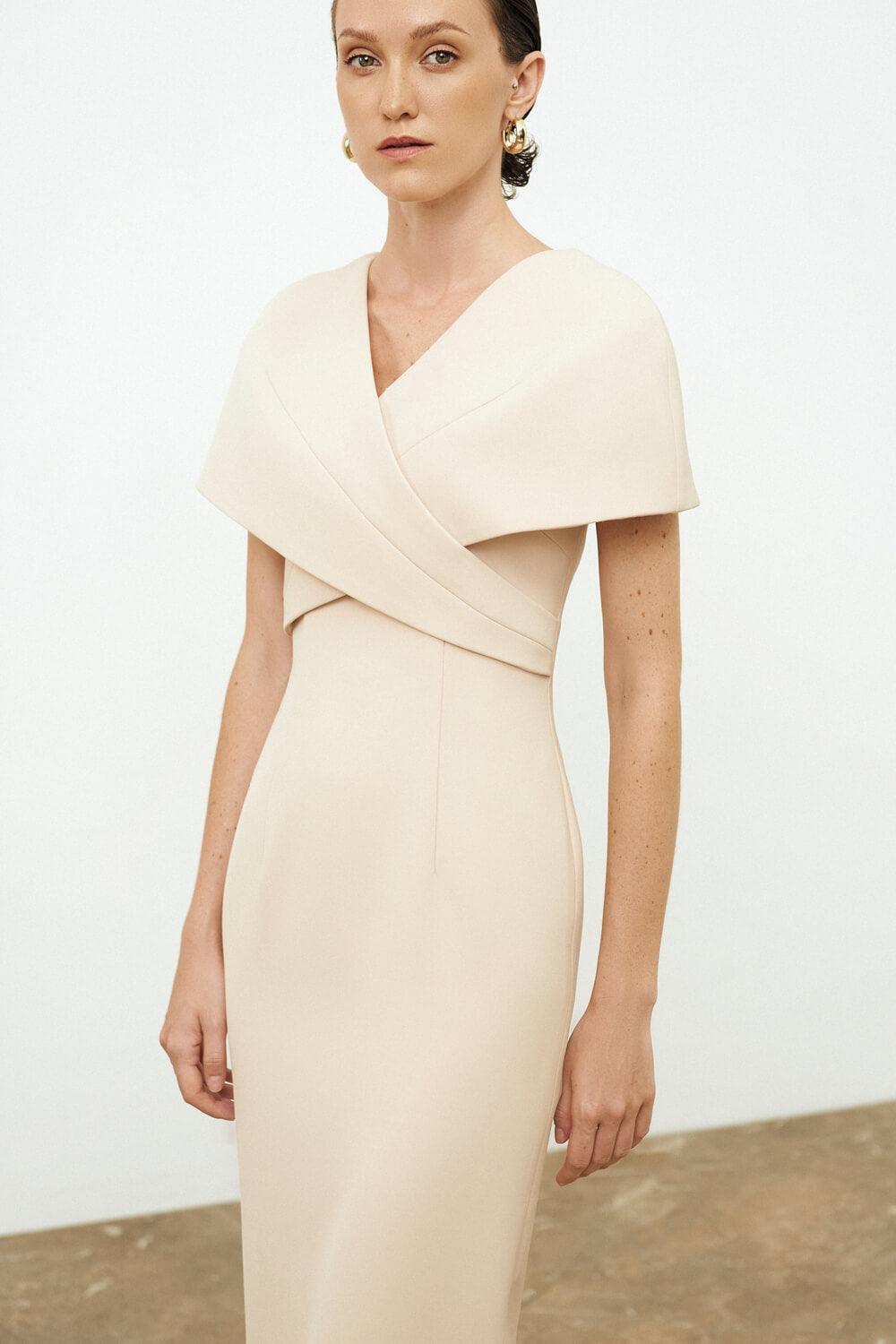 Renata Cape Sleeves Dress MEAN BLVD