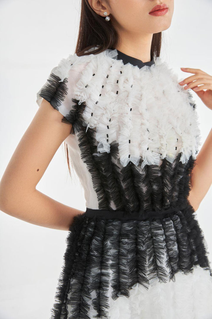 Rihanna Ruffle Dress MEAN BLVD