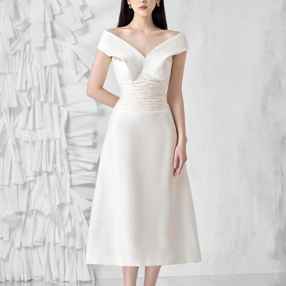 Rita Fall Shoulder Dress MEAN BLVD