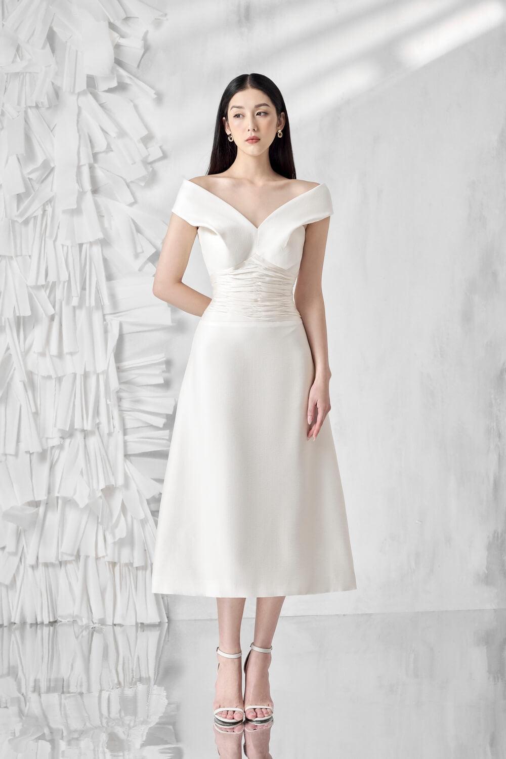 Rita Fall Shoulder Dress MEAN BLVD