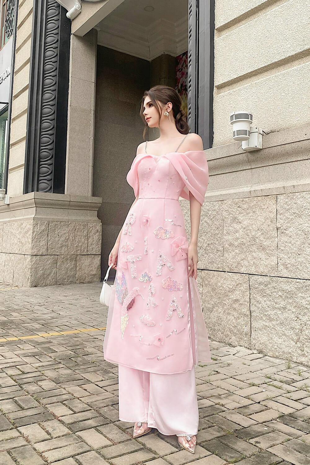 Rita Off-Shoulder Ao Dai MEAN BLVD