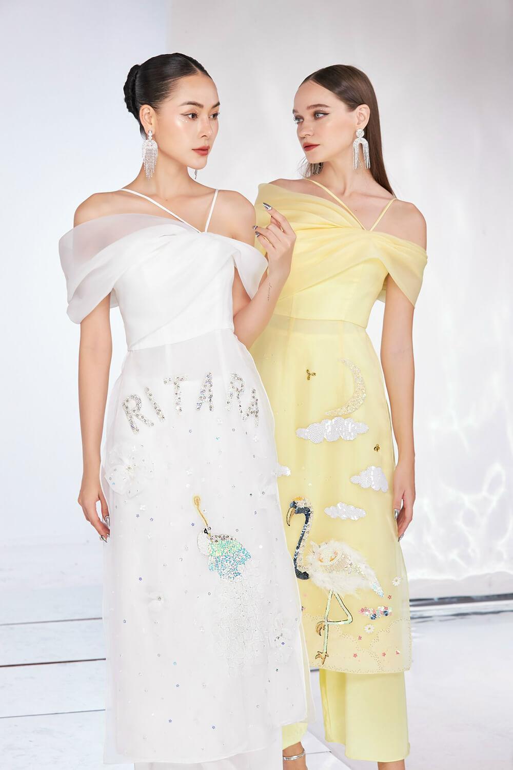 Rita Off-Shoulder Ao Dai MEAN BLVD