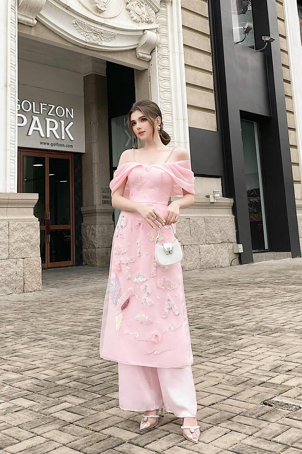 Rita Off-Shoulder Ao Dai MEAN BLVD