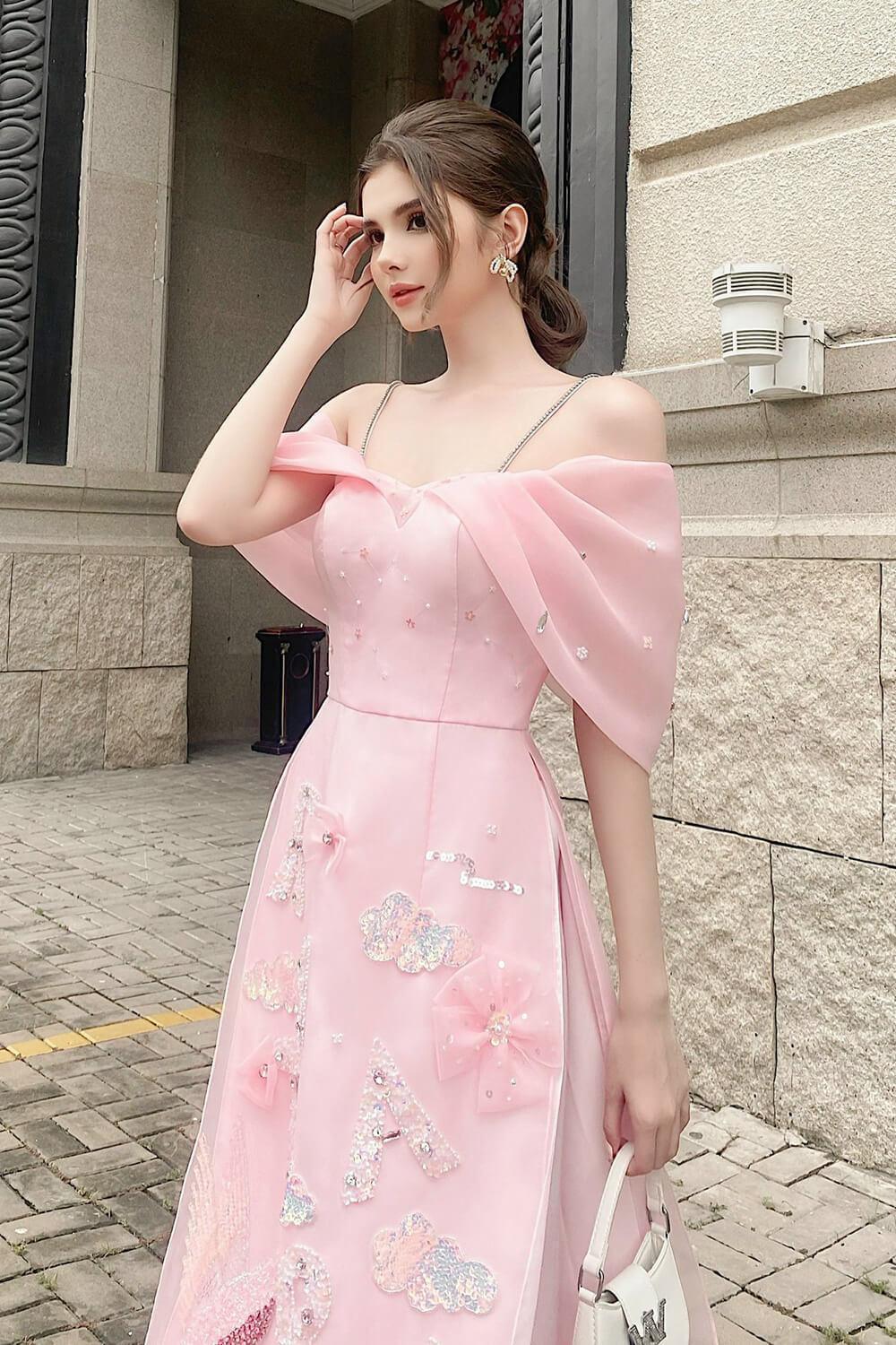 Rita Off-Shoulder Ao Dai MEAN BLVD