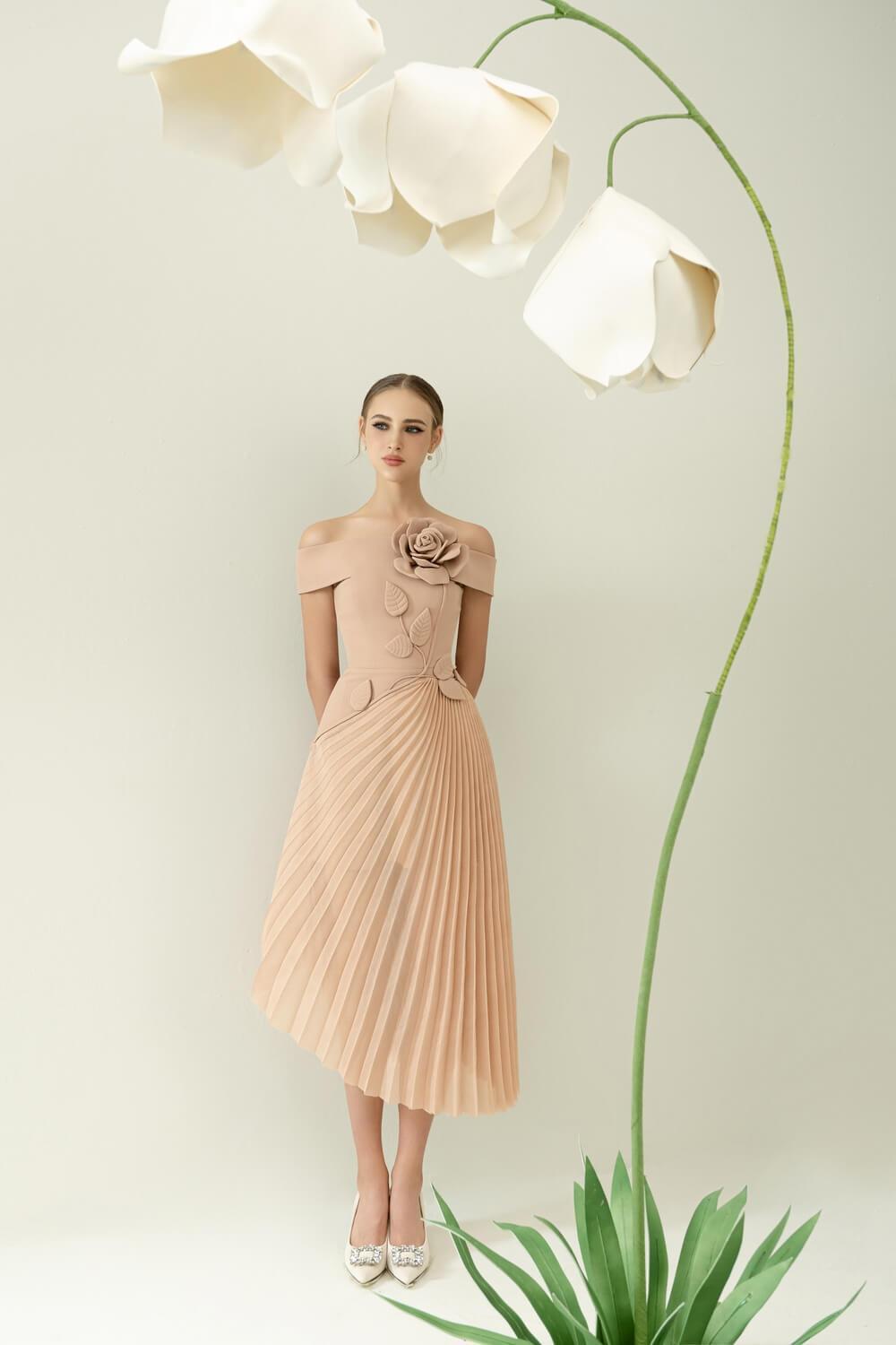 Rose Off-Shoulder Dress MEAN BLVD
