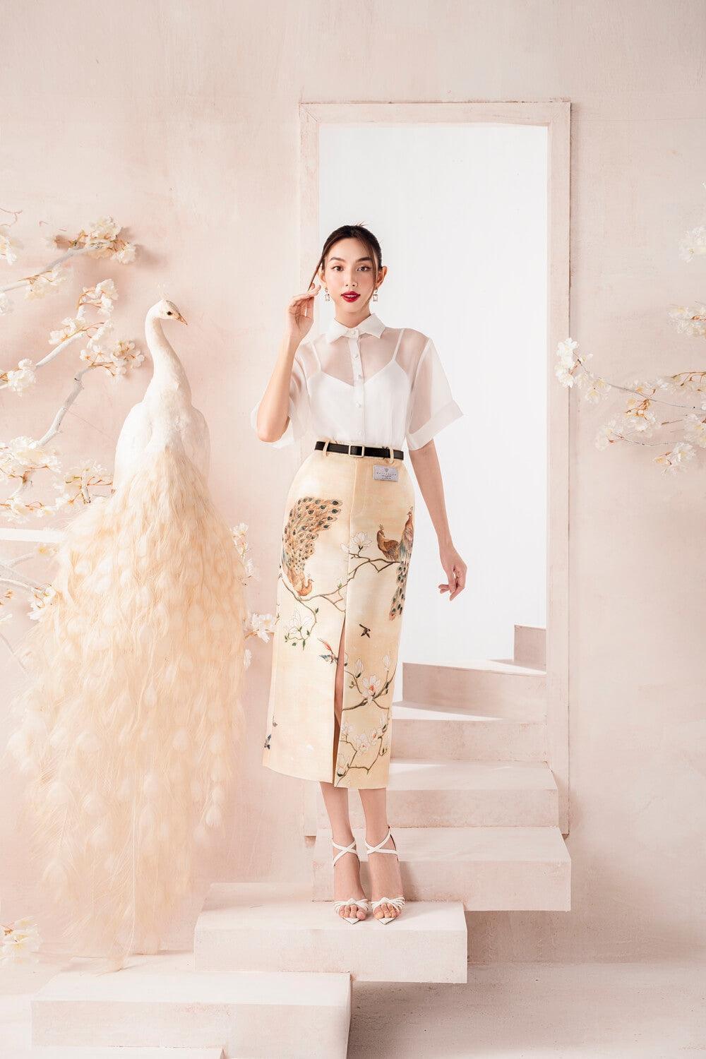 Sari Front Slit Skirt MEAN BLVD