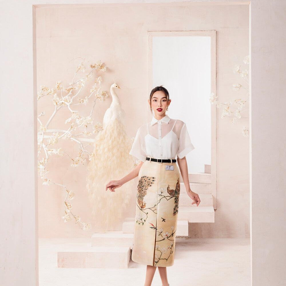 Sari Front Slit Skirt MEAN BLVD