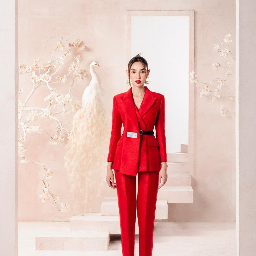 Scarlet Straight Trousers MEAN BLVD