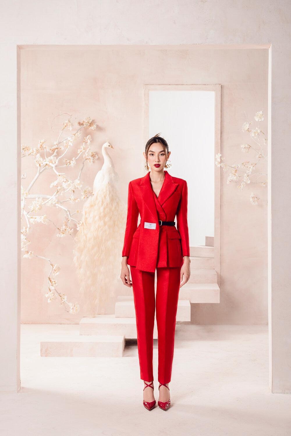 Scarlet Straight Trousers MEAN BLVD