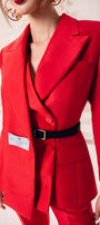 Scarlet Straight Trousers MEAN BLVD