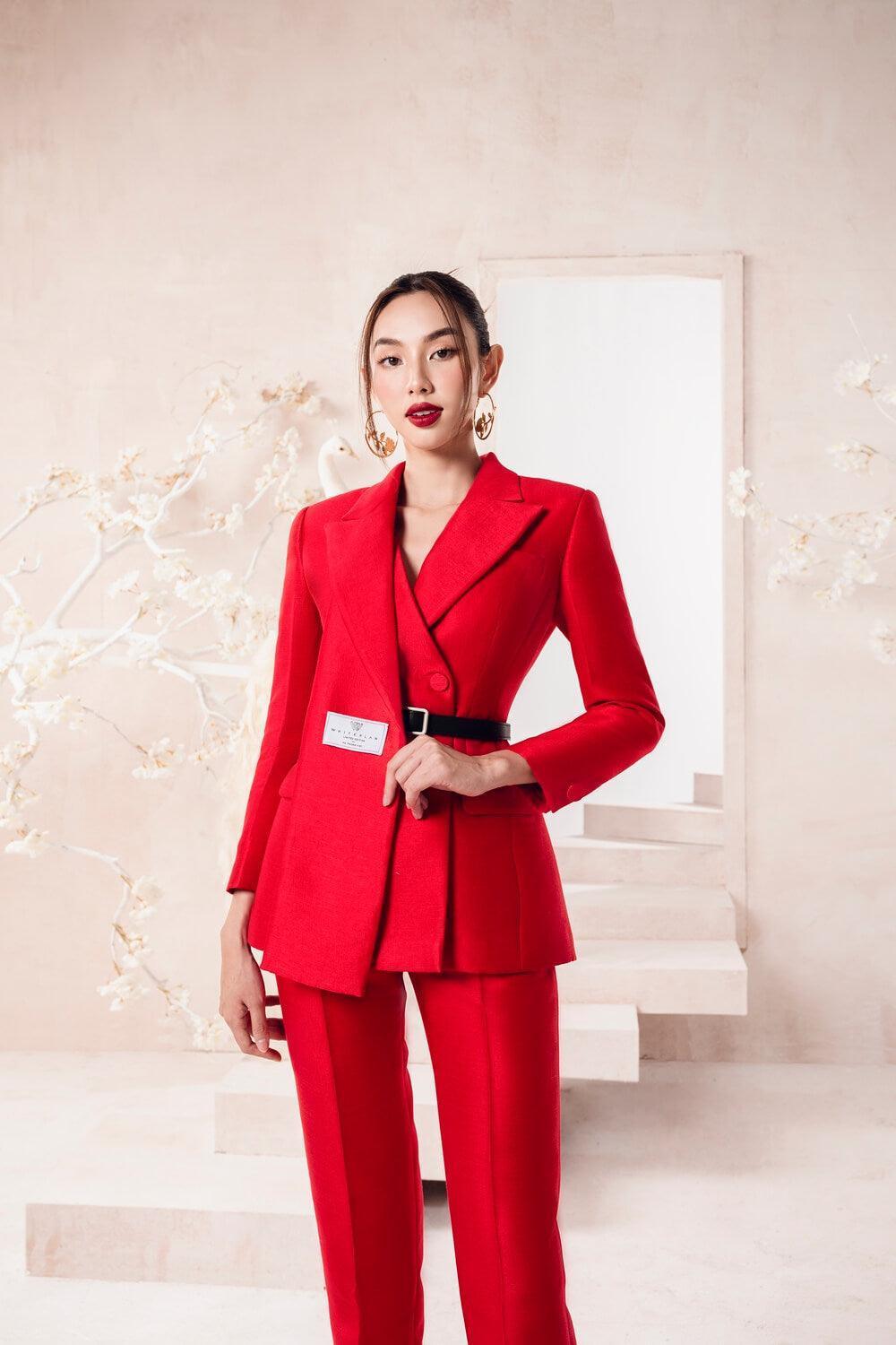 Scarlet Straight Trousers MEAN BLVD