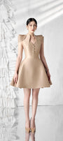Sophie Stylized Shoulder Dress MEAN BLVD