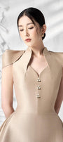 Sophie Stylized Shoulder Dress MEAN BLVD