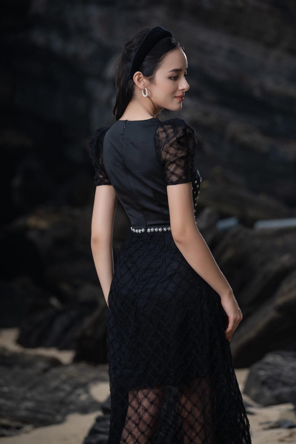 Stacy Puffy Sleeves Dress MEAN BLVD