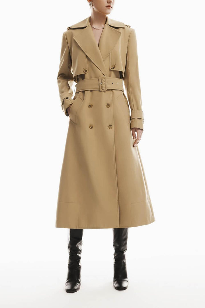 Stella Double-Breasted Trench Coat MEAN BLVD
