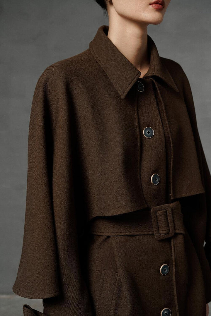 Sterling Cape Shoulder Coat MEAN BLVD