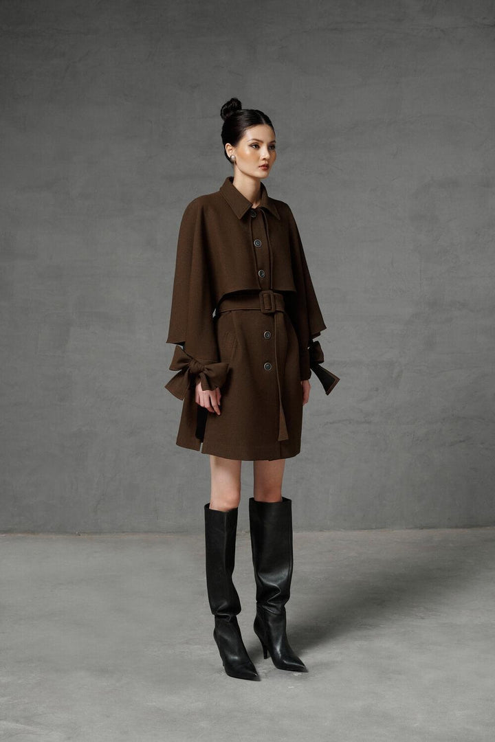 Sterling Cape Shoulder Coat MEAN BLVD