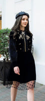 Stewart Dotted Mesh Sheer Dress MEAN BLVD