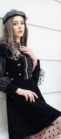 Stewart Dotted Mesh Sheer Dress MEAN BLVD