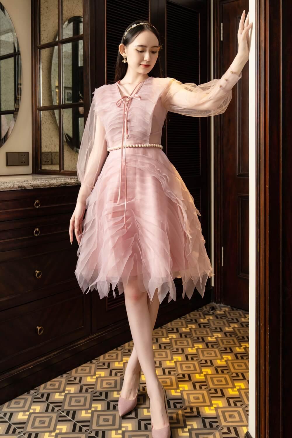 Strauss V-Neck Dress MEAN BLVD