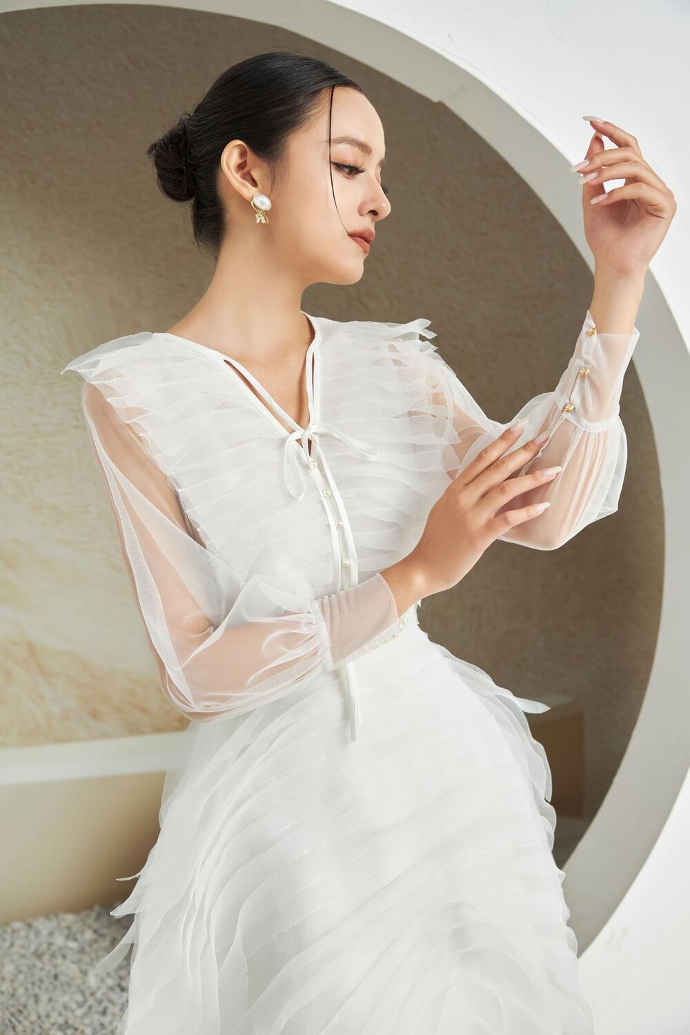 Strauss V-Neck Dress MEAN BLVD